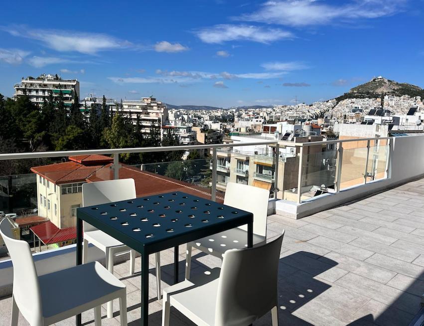 Ferienwohnung Pratinou Penthouse Athen Exterior foto