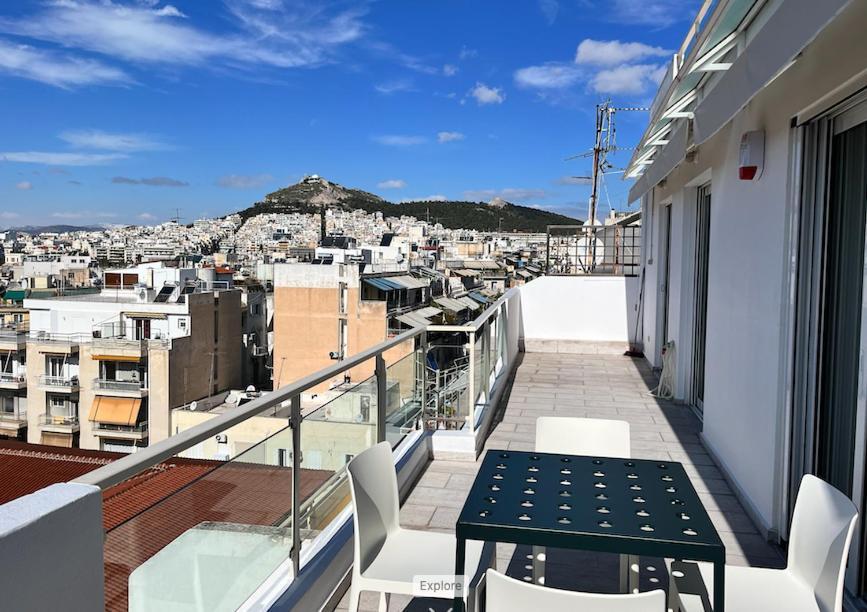 Ferienwohnung Pratinou Penthouse Athen Exterior foto