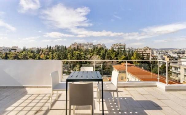 Ferienwohnung Pratinou Penthouse Athen Exterior foto